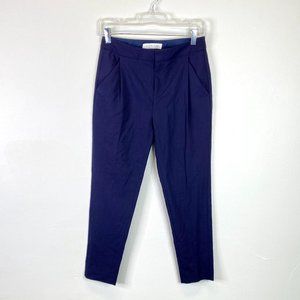 Everlane Navy Wool Slouchy Trouser